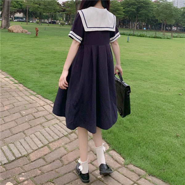 Kawaii Navy Dress PN3066