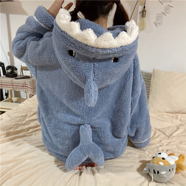 Kawaii Shark Winter Pajamas Suits Set PN4367