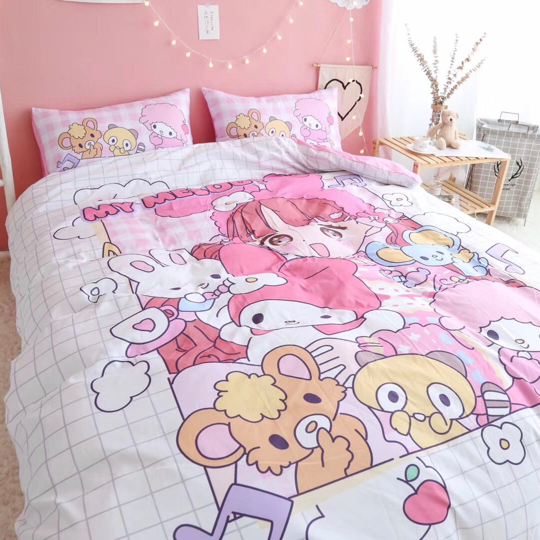 Cute Girl And Melody Bedding Set PN1884 – Pennycrafts