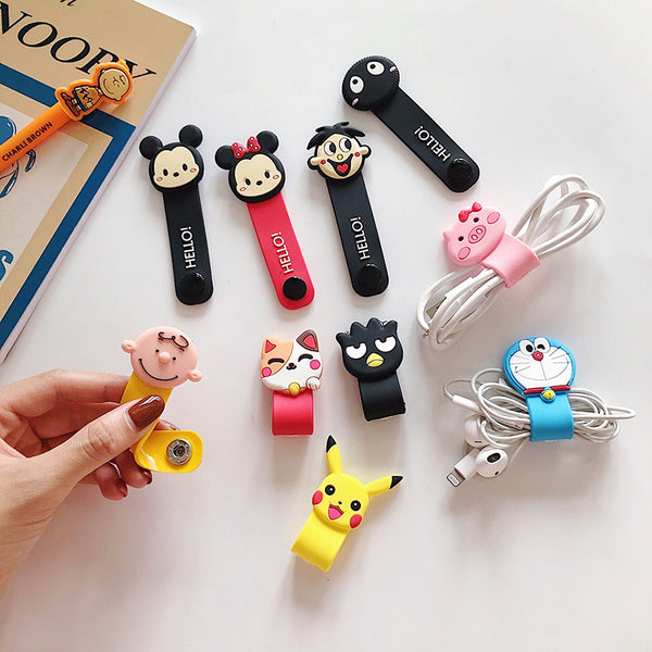 Pikachu And Cartoon Earphone Wire Collector PN1151