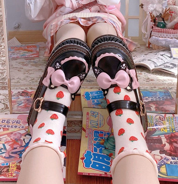 Kawaii Lolita Paw Girls Shoes PN4298