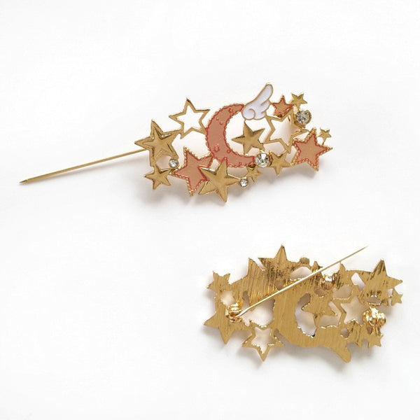 Kawaii Stars and Moon Brooches Pin PN1219