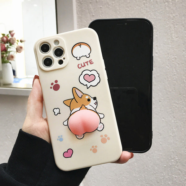 Lovely Corgi Phone Case for iphone 7/7plus/8/8P/X/XS/XR/XS Max/11/11pro/11pro max/12/12mini/12pro/12pro max PN3809