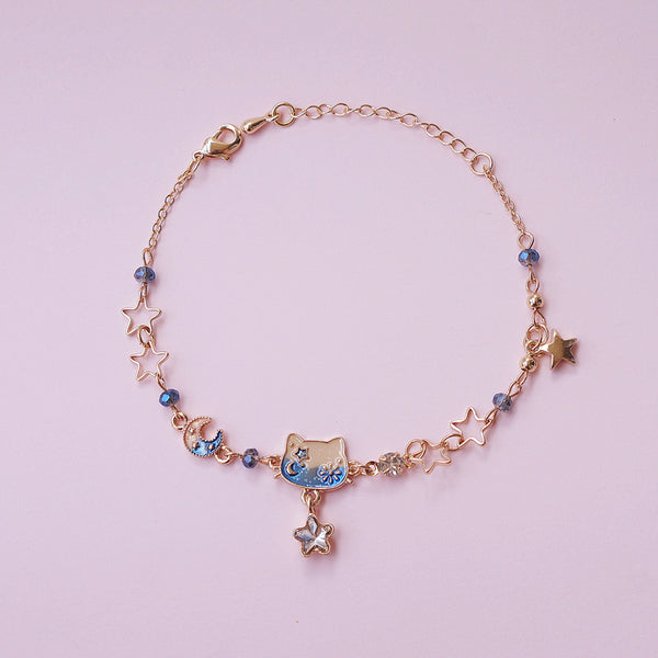 Cute Cat Stars Bracelet PN3475