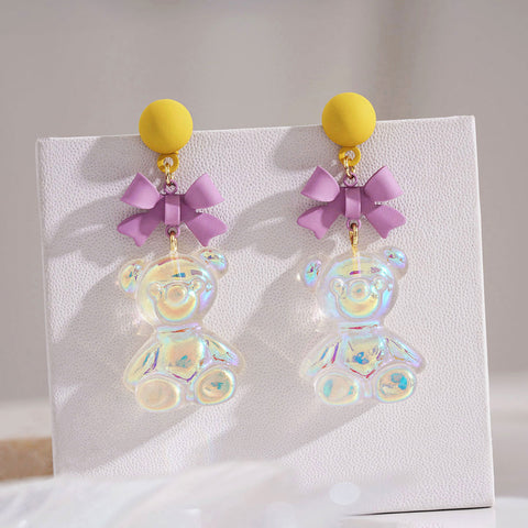 Cute Bear Girl Earrings PN4786