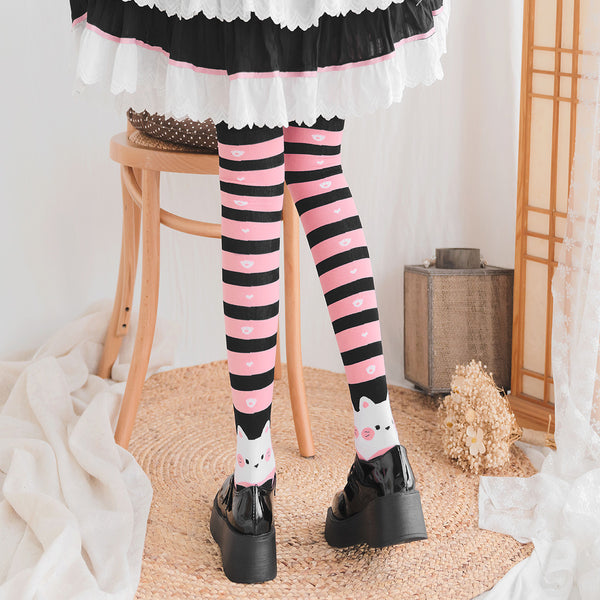 Kawaii Cat Pattern Socks PN4939