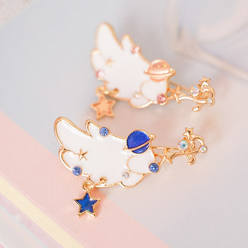 Lovely Moon Wings Brooches Pin PN1732