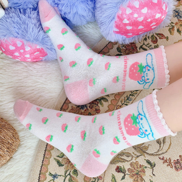 Cartoon Strawberry Socks PN3358