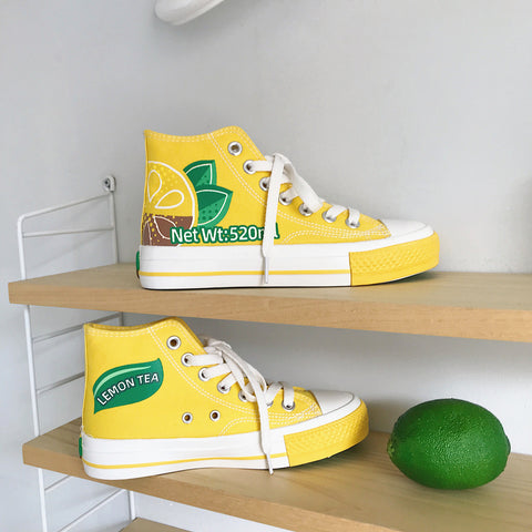 Fashion Lemon Tea Canvas Shoes PN2895