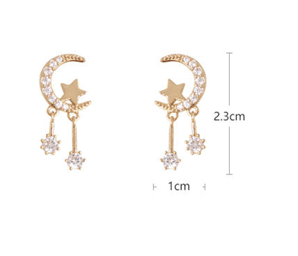 Fashion Moon And Star Earrings/Clips PN3502