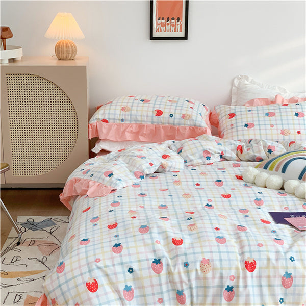 Cute Strawberry Bedding Set PN3107