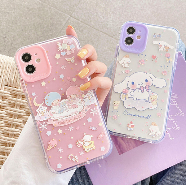 Cute Cinnamoroll Phone Case for iphone 7/7plus/8/8P/X/XS/XR/XS Max/11/11pro/11pro max/12/12pro/12pro max/13/13pro/13pro max PN2904