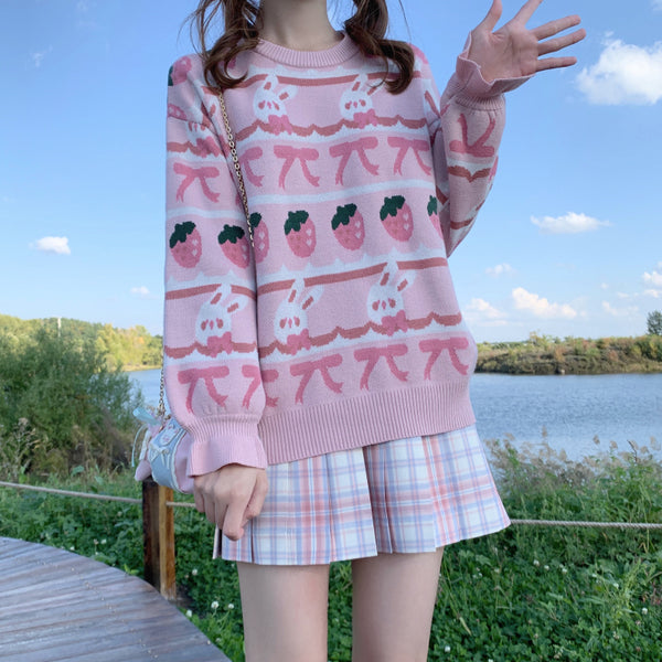 Fashion Strawberry Sweater PN4504