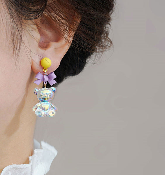 Cute Bear Girl Earrings PN4786