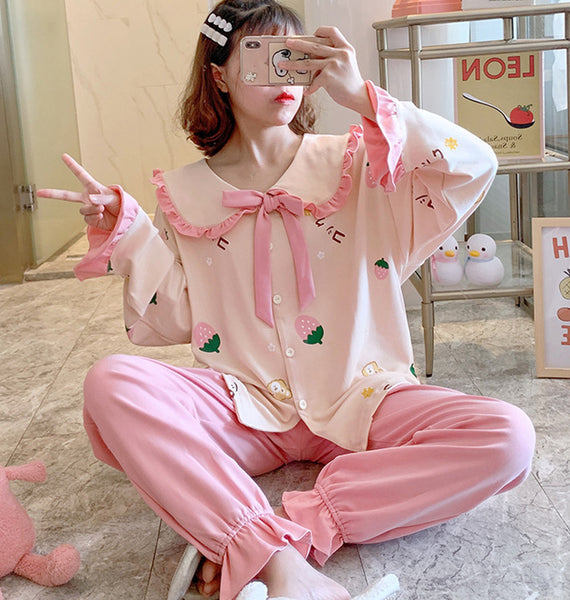 Strawberry Bear Pajamas Suits PN4526