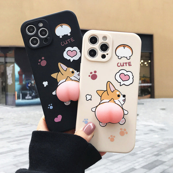 Lovely Corgi Phone Case for iphone 7/7plus/8/8P/X/XS/XR/XS Max/11/11pro/11pro max/12/12mini/12pro/12pro max PN3809