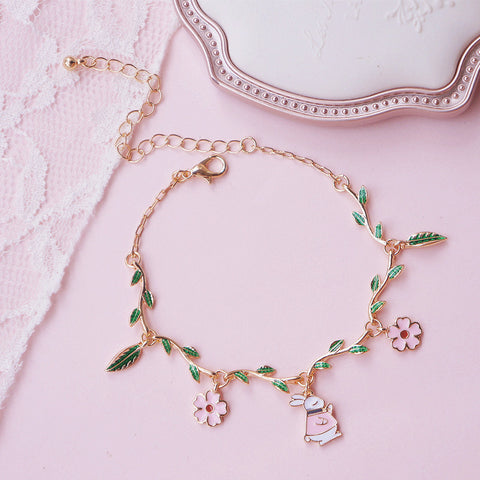 Sweet Green Leaves Bracelet PN1569