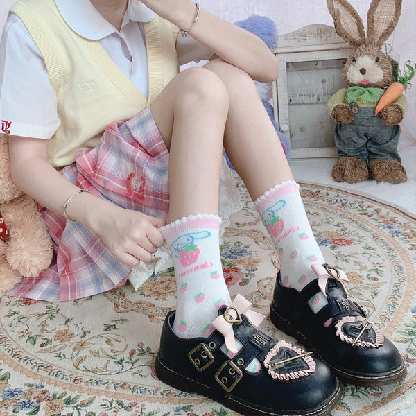 Cartoon Strawberry Socks PN3358