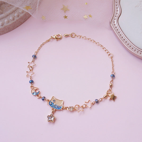 Cute Cat Stars Bracelet PN3475