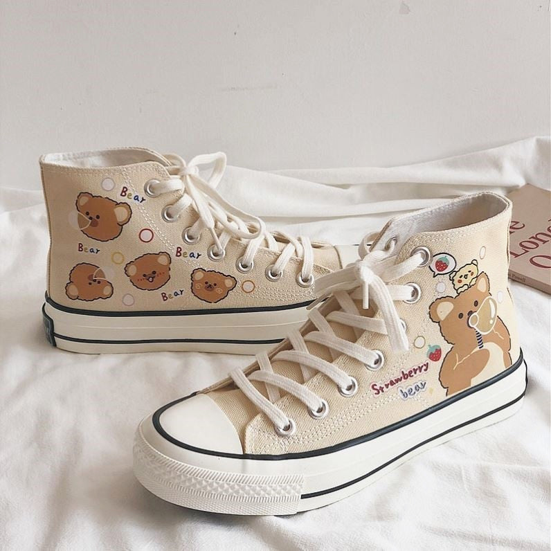 Lovely Bear Canvas Shoes PN4296