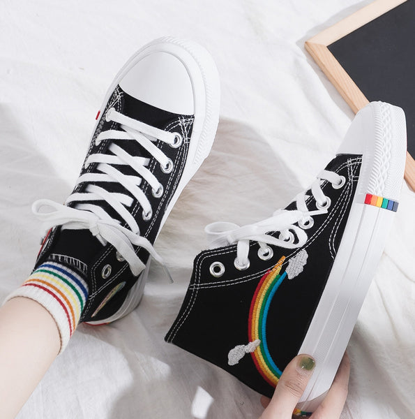 Fashion Rainbow Canvas Shoes PN2740