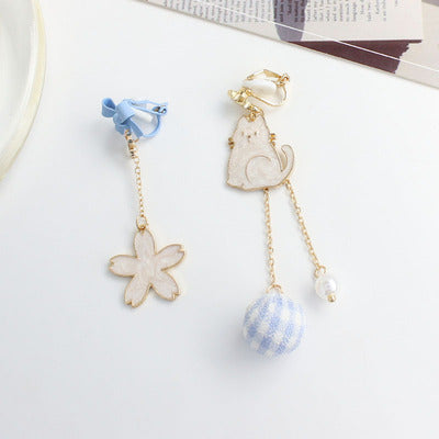 Cute Cat Earrings/Clips PN4956