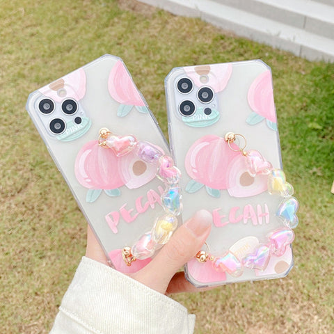 Sweet Peach Phone Case for iphone 7/7plus/8/8P/X/XS/XR/XS Max/11/11pro/11pro max/12/12MINI/12pro/12pro max PN3857