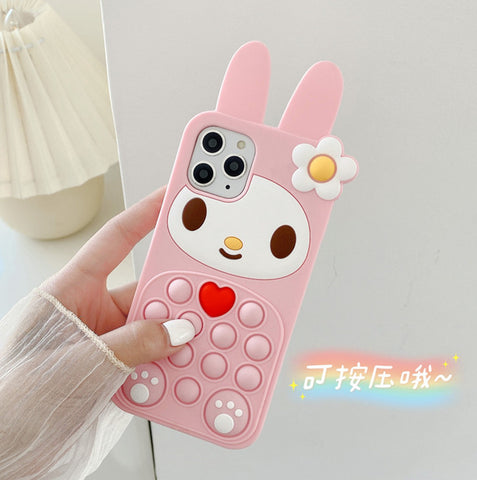 Pink Anime Phone Case for iphone 7/7plus/8/8P/X/XS/XR/XS Max/11/11pro/11pro max/12/12pro/12pro max/12mini PN4113