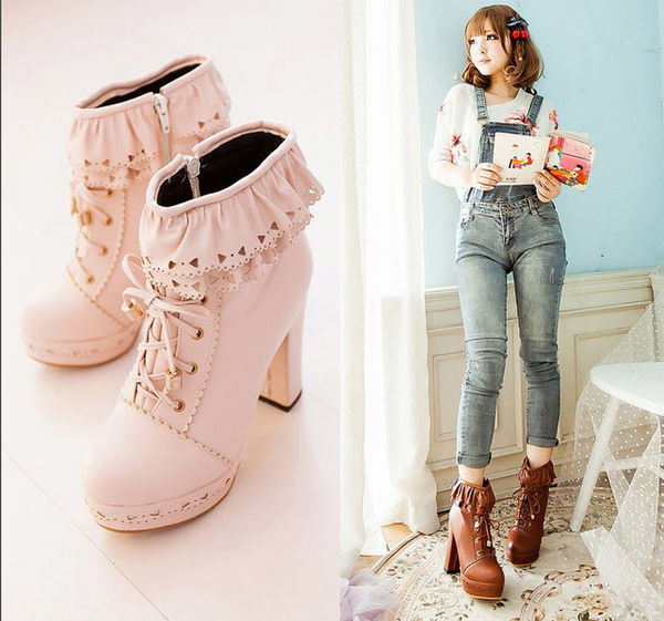 Fashion Lolita High-heeled Boots PN2096