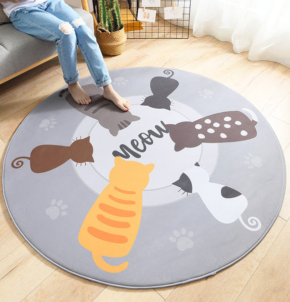 Lovely Cats Round Mat PN3487