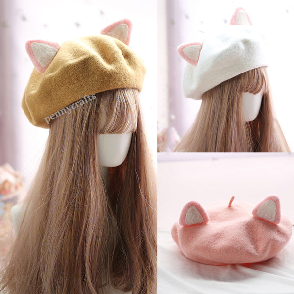 Lovely Cat Ears Beret PN2741