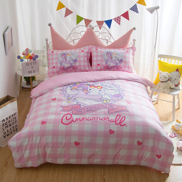 Dreamy Unicorn And Cinnamoroll Bedding Set PN0532