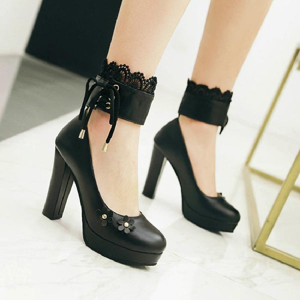 Lolita Sakura High-heeled Shoes PN1524