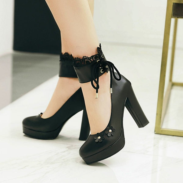 Lolita Sakura High-heeled Shoes PN1524