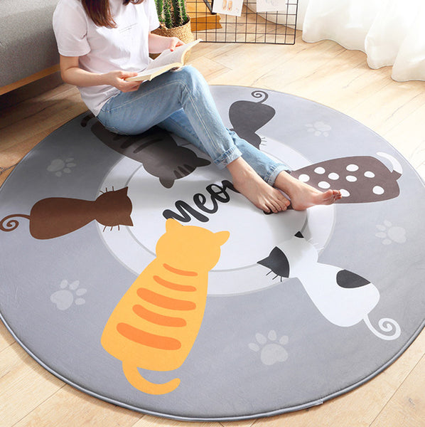 Lovely Cats Round Mat PN3487