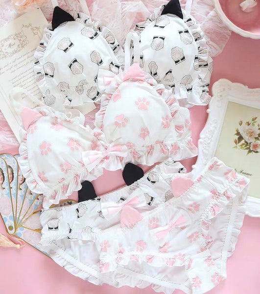 Cute Cat Paw Underwear Suits PN3378