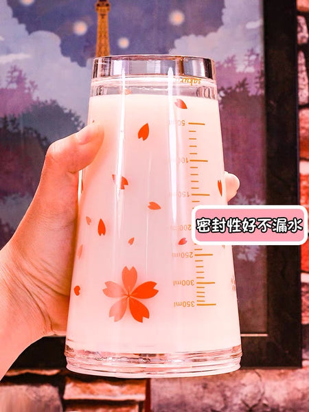 Kawaii Sakura Glass Bottle PN3609