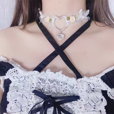 Pretty Flowers Lace Choker PN3624