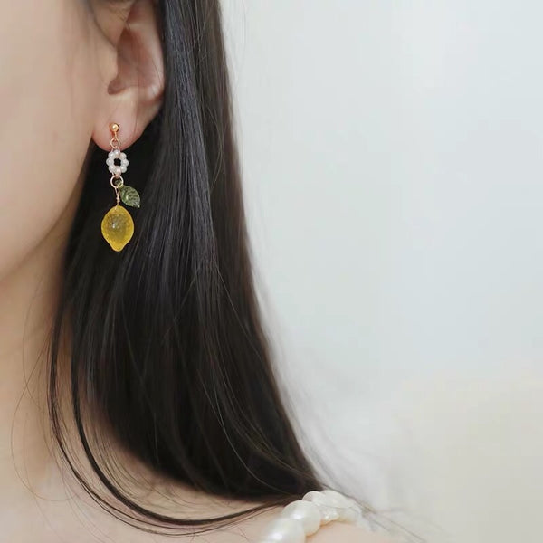 Cute Lemon Earrings/Clips PN2522