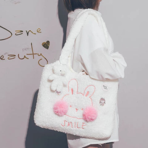 Cute Bunny And Bear Shoulder Bag PN4532