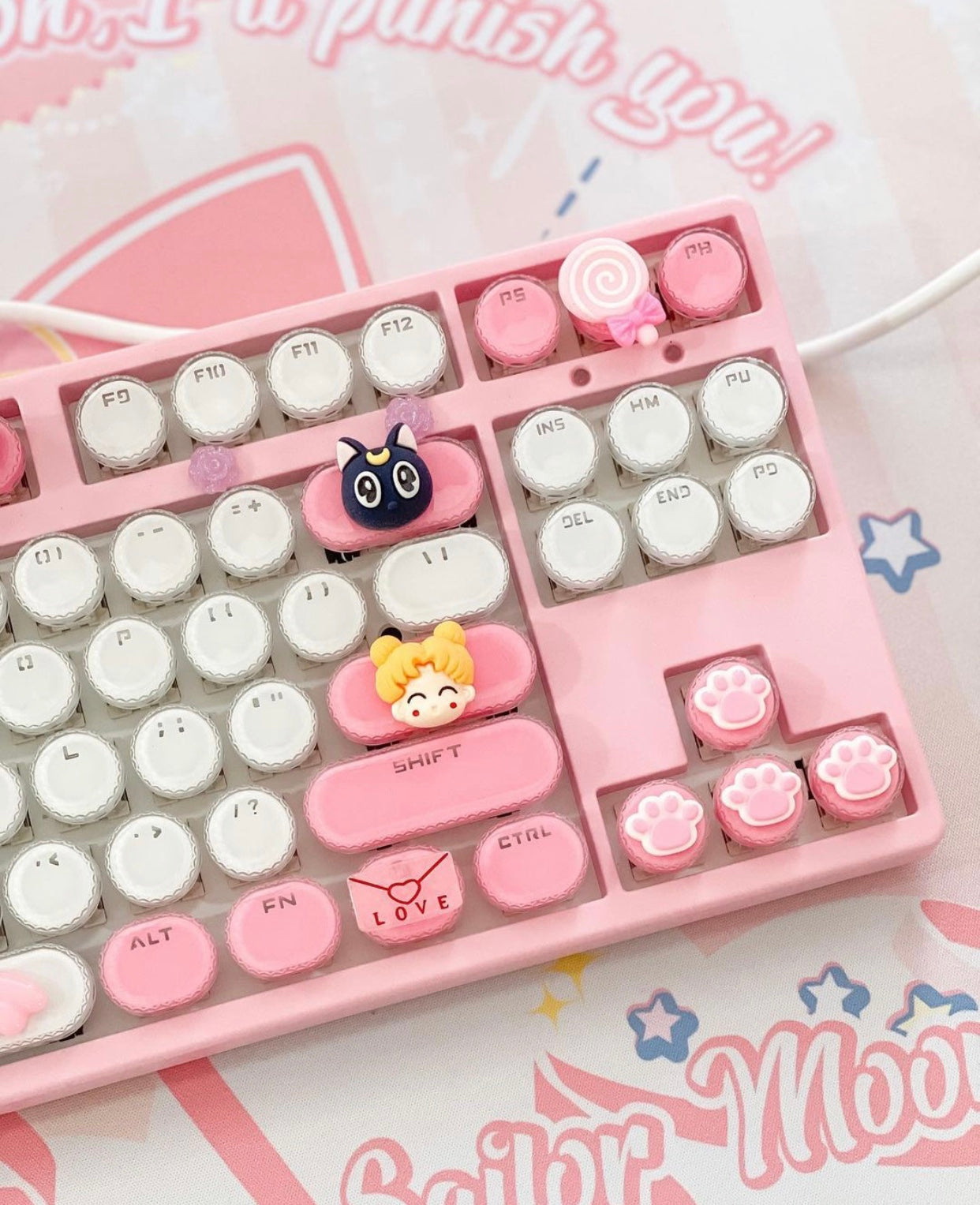 Kawaii Sailor Moon Wired Keyboard PN3949 – Pennycrafts