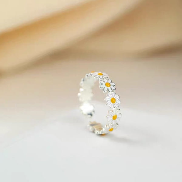 Sweet Yellow Flowers Ring PN5077