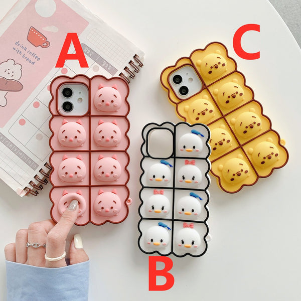 Lovely Animals Phone Case for iphone7/7plus/8/8P/X/XS/XR/XS Max/11/11 pro/11 pro max/12/12pro/12mini/12pro max PN4144